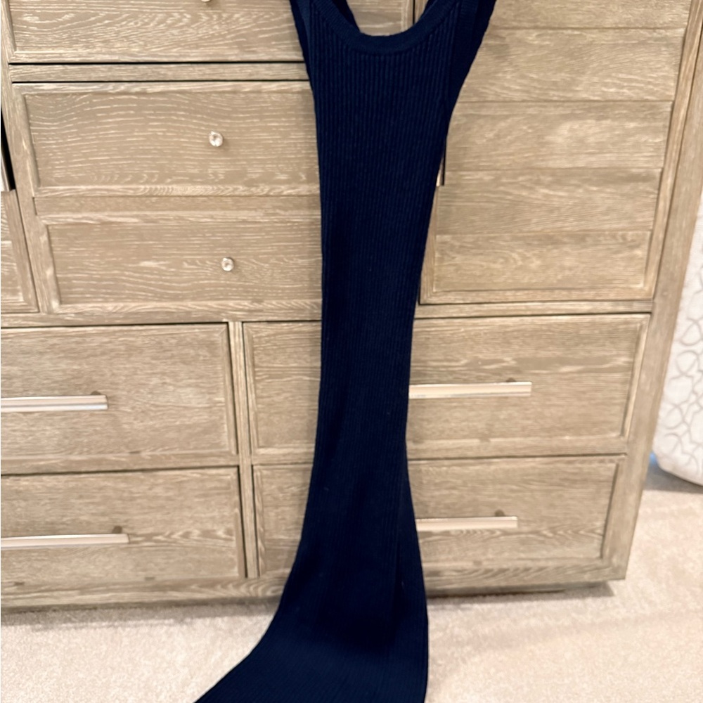 Anthropologie Ribbed Long Undershirt in Navy